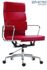 Modern Office Furniture Manager Metal Mesh Leather Office Chair