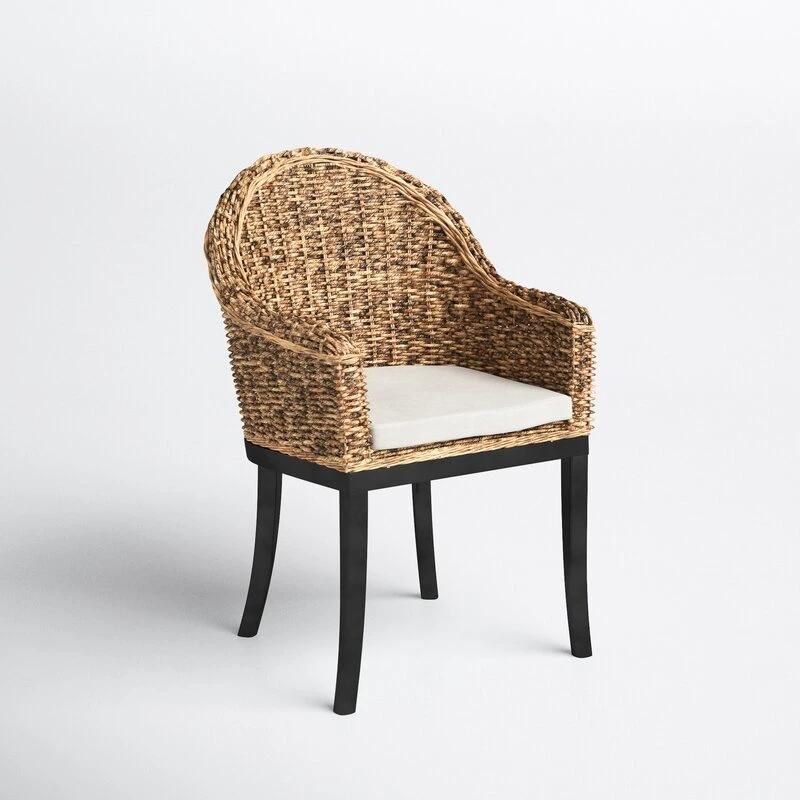 Stacking Loading Brown Wicker Powder Coated Frame Indoor Living Room Chair