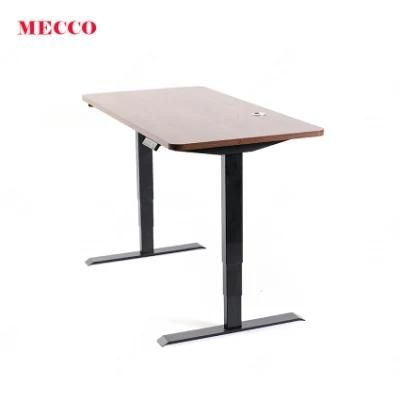 Modern Simple Design Dual Motor 3 Stage Electric Lifting Standing Desk for Computer