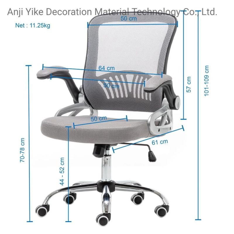 Office Chair Ergonomic Desk Chair Computer Mesh Chair with Lumbar Support and Flip-up Arms