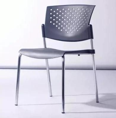 Plastic Chair with Metal Chromed Leg