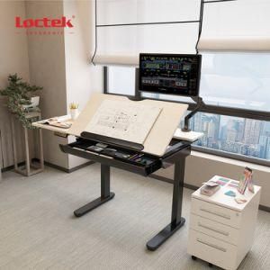 Loctek Et120 Ergonomic Home Furniture Height Adjustable Sit-Stand Drawing Drafting Painting Desk Table