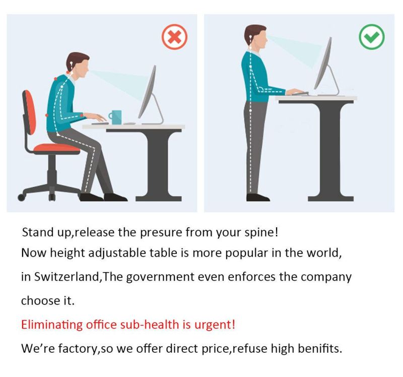 Adjustable Height Table Electric Smart Adjusting Standing Desk