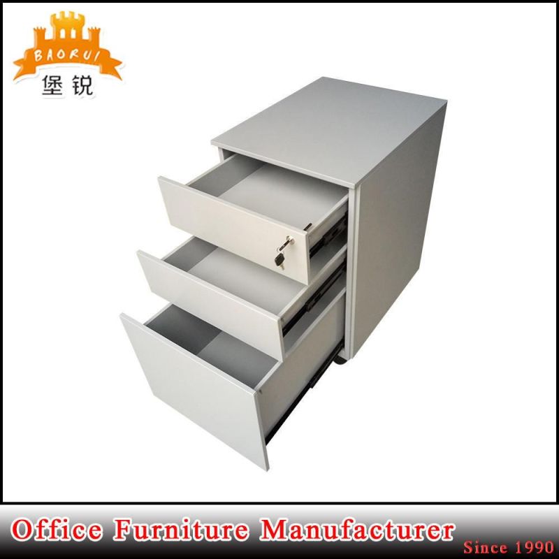 3 Drawers Steel Pedestal with Wheels