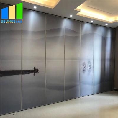 China Aluminum Frame Movable Partition Walls Room Divider with Painting