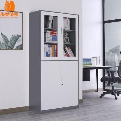 Customized Sliding Glass Door Filing Lockable Steel Cabinet