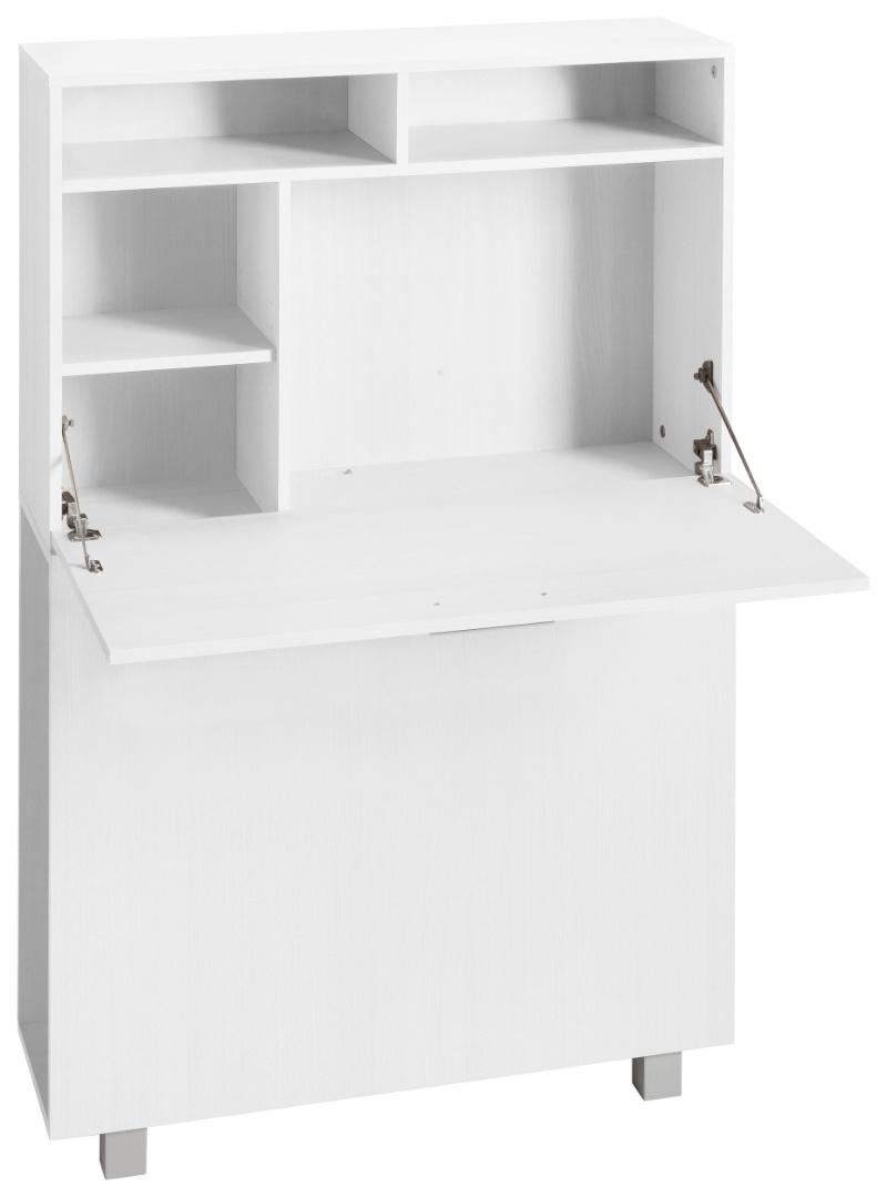 Modern Bookshelf Combination White Computer Desk for Living Room