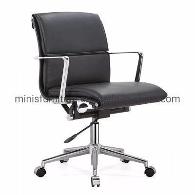 (MN-OC281) High Quality Black Synthetic Leather Office Conference Chair Furniture