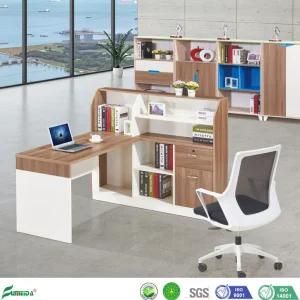 Newest High Quality MDF Melamine Chipboard Office Furniture Office Desk with File Cabinet