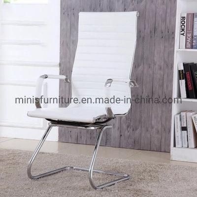 (MN-OC288) White Leather High Back Visitor Non-Movable Meeting Chair Furniture