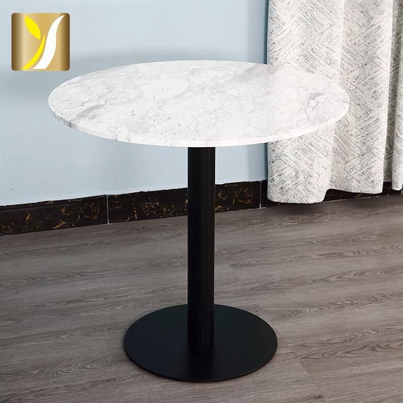 Commercial Furniture Public Area Metal Fram Leisure Table