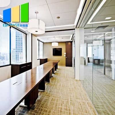 Aluminium Frame Folding Movable Tempered Office Glass Partition Wall