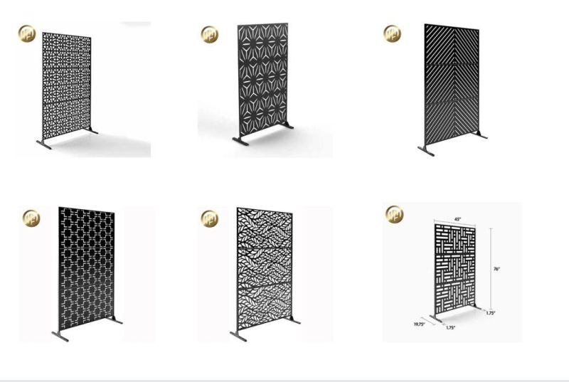 Unique Design Metal Decorative Aluminum Divider Screen and Laser Cut Fence Panel