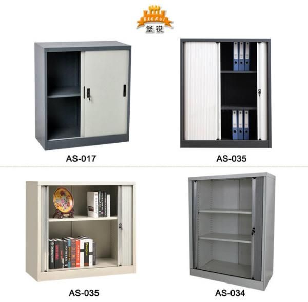 Fas-017 Office Metal Sliding Door Cupboard Steel Filing Cabinet