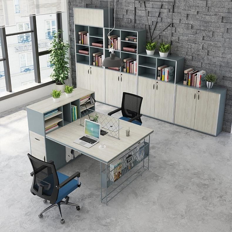 Commercial Furniture High Quality Modern Design Desk Frame Table Top 2 Person Office Workstation for Staff