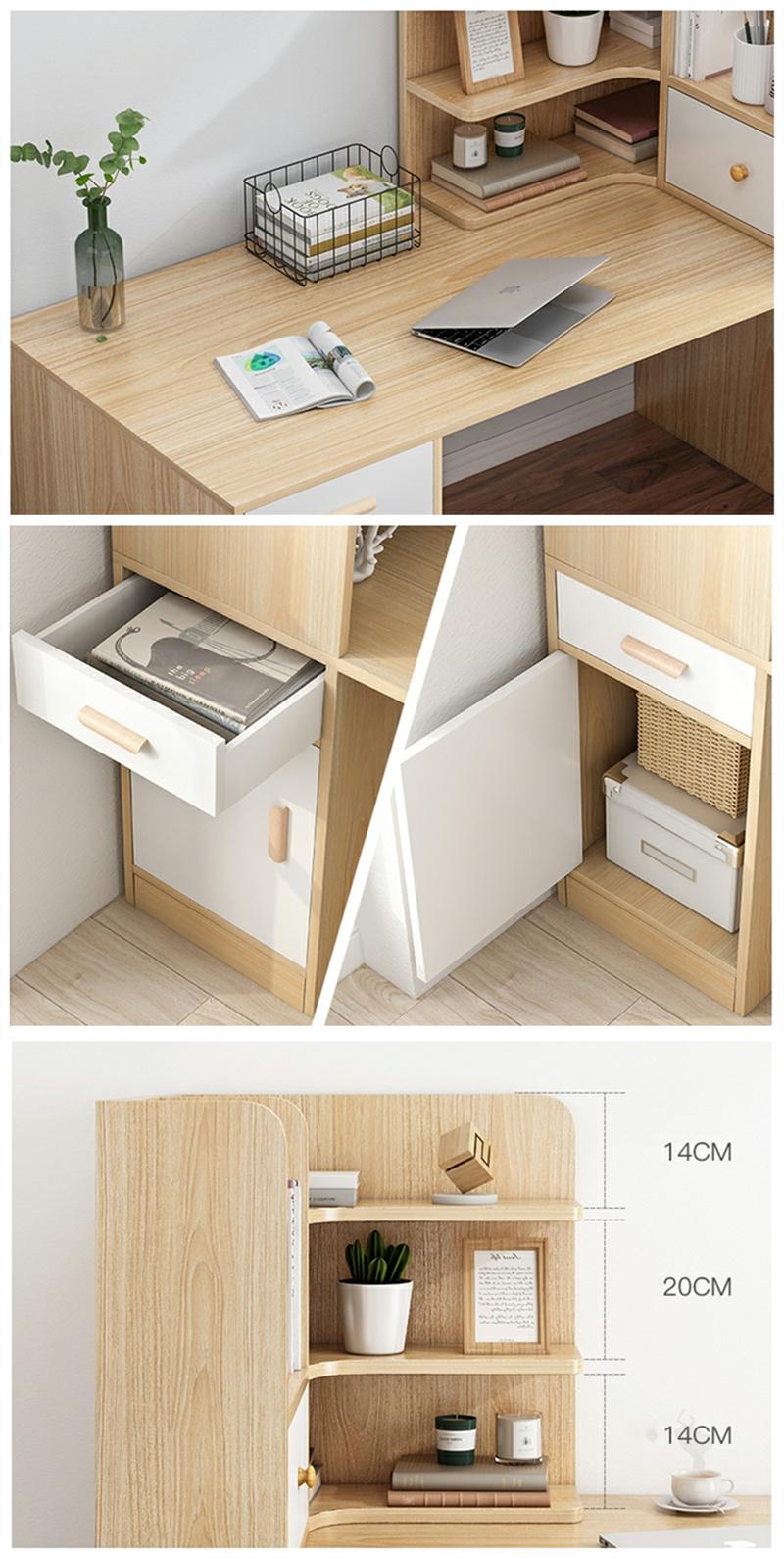 Cheaper Modern Sample Melamine Home Office Furniture Drawer Cabinets Study Table Computer Desk