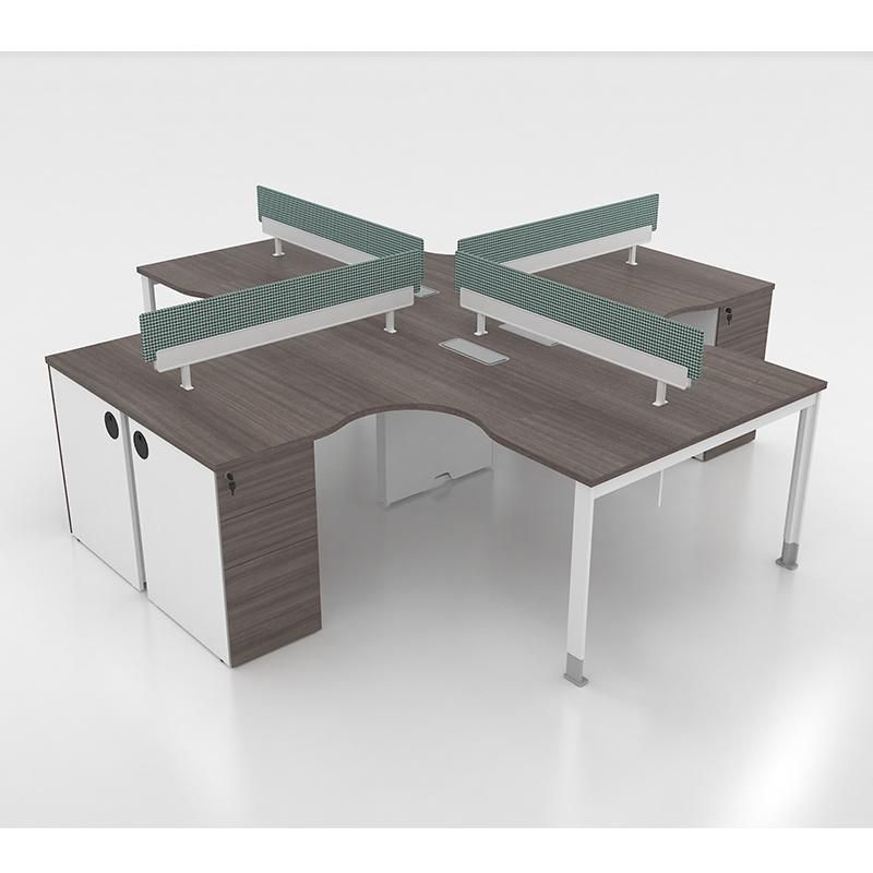 High Quality Office Desk Computer Table Four Seats Office Workstations