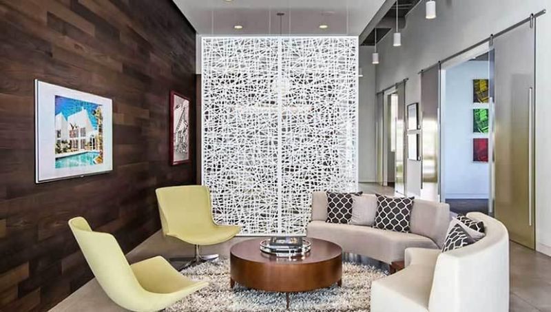 Decorative Privacy Architecture Screen Walls CNC Panels Creative Hotel Partition