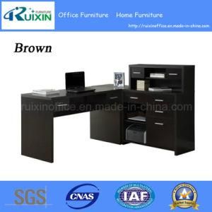 L Shaped Corner Home Office Desk with Hutch (Z160707-3F)