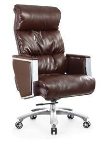 Leather Aluminum Alloy Office Boss Chair with Multifunction Mechanism A655-2