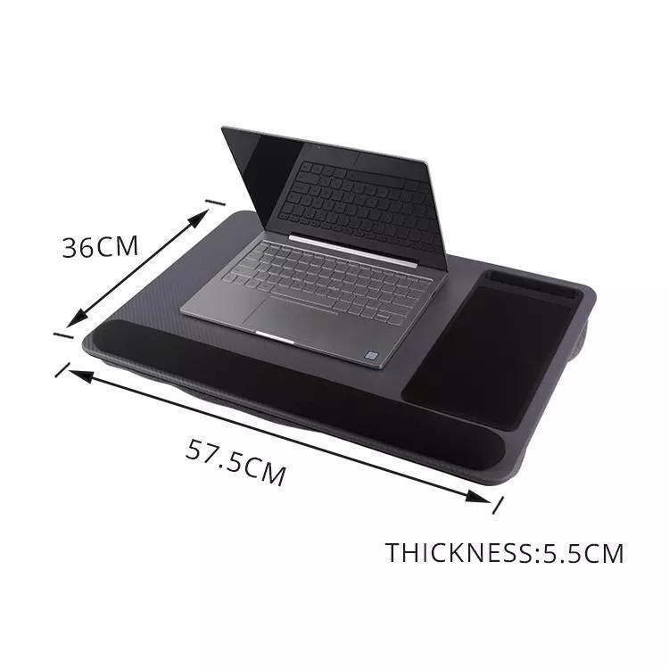 Fit up to 17 Inches Laptop, with Tablet, Pen & Phone Holder, Built in Mouse Pad and Wrist Pad for Notebook, MacBook, Computer Desk, Wood Lap Desk