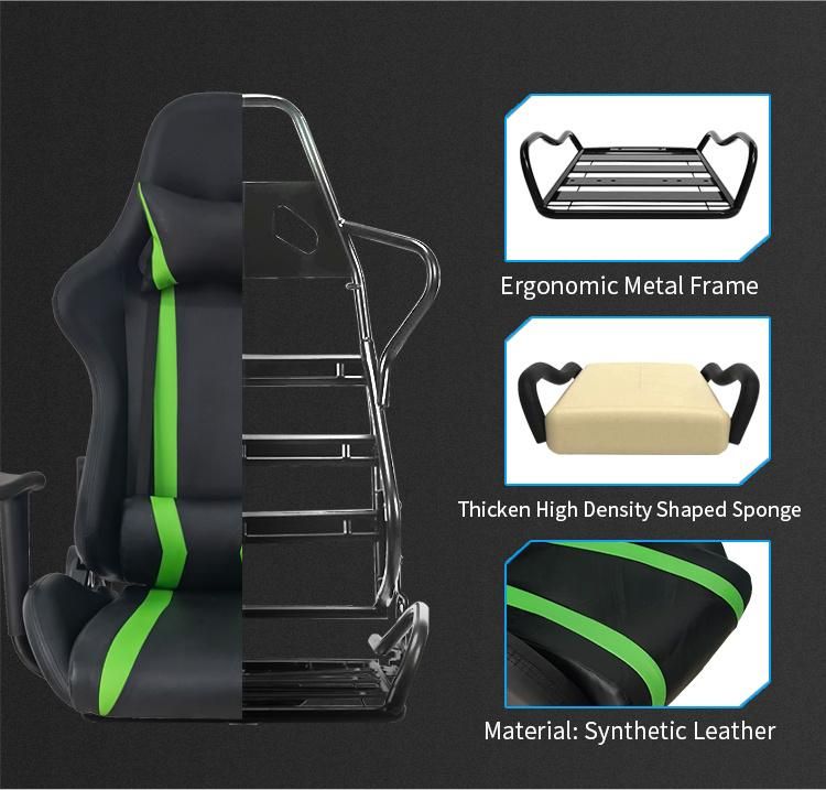 Cheapest Ergonomic Silla Gamer PVC Racing Home Computer Chair Moving Game Chair Gaming