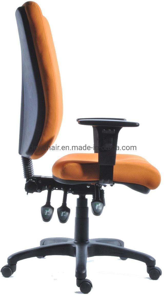 High Back PU Upholstery for Seat and Back Three Lever Heavy Duty Mechanism Adjustable PU Arms Chair
