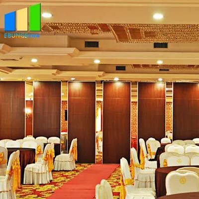 Wood Convention Center Soundproof Wall Partition for Wedding Hall Restaurant