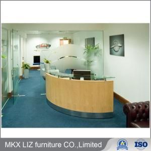 Customized Office Furniture Small Size Corne Reception Table Desk (AM-113)