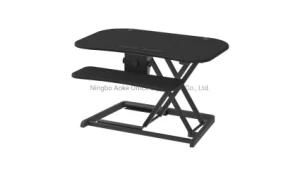 Manual Height Adjustable Monitor Stand with Keyboard Holder Standing Converter
