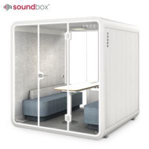 2 Seat Office Booth Soundproof Office Phone Booth Soundproof Cabin Meeting Work Sound Isolation Booth