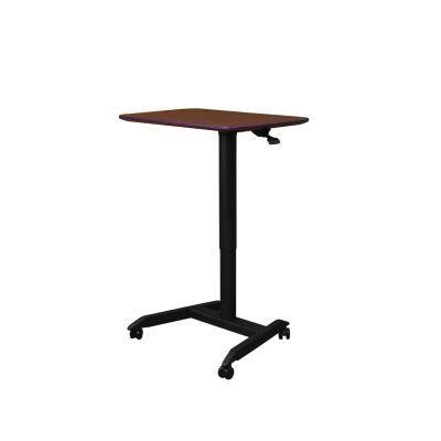 Pneumatic Height Adjustable Table Sit Stand Gas Lifting Single Legs Laptop Office Standing Desk