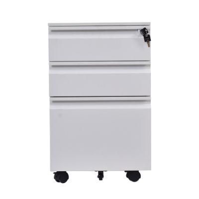 Steel Office Filing Storage Mobile Pedestal Cabinet Under Desk