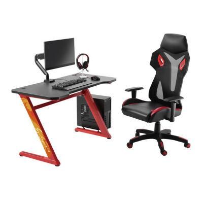Gaming Computer Desk Z Shaped Professional Home Office PC Laptop for Gamer