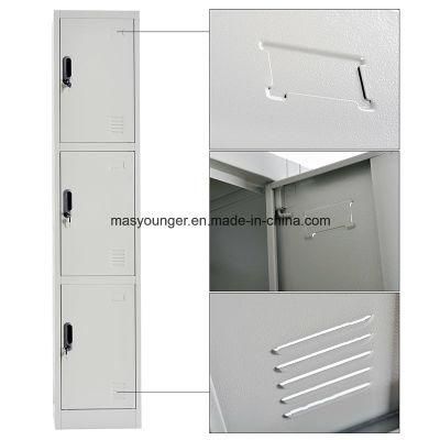 Metal Gym Clothes Storage 3 Door Locker