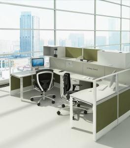 Full Fabric with Overhead Cabinet 60mm Partition Modular Workstation Design