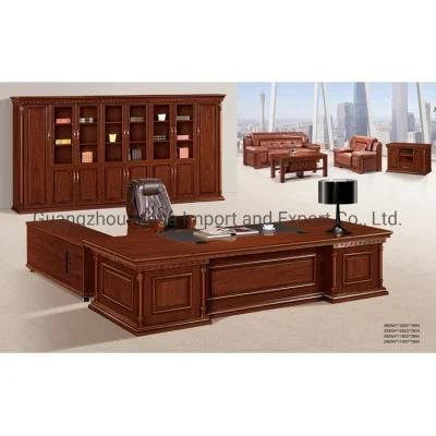 Wood Veneer Boss Office Executive Desk L Shape