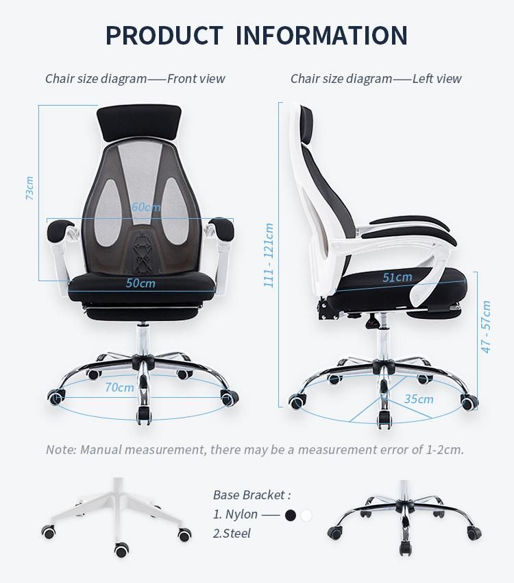 Factory Direct Wholesale Swivel Executive Office Chair with Footrest