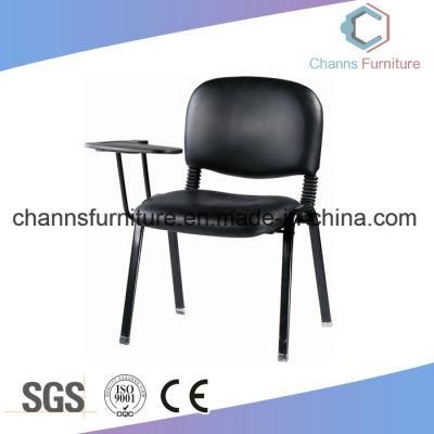 Comfortable Leather Furniture Office Training Chair with Writing Pad