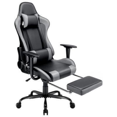 High Back Racing PC Gamer Gaming Chair with Footrest