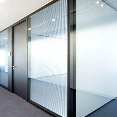 Strong Frameless Aluminum Office Folding Glass Toilet Partition Wall