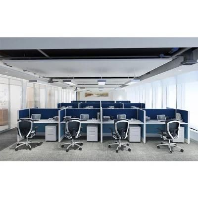 Height Quality Interior Design Writing Computer 8 Person Table Demountable Call Center Cubicles Office Workstation Partition