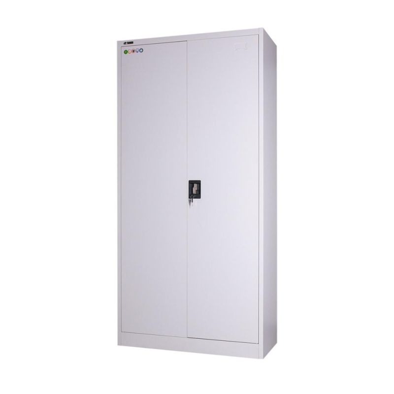 UK Style File Shelf Steel Cupboard Metal Frame Storage Cabinet with Two Swing Doors