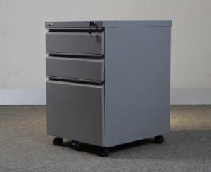 Side Pull Hanging File Cabinet Gray with 3 Drawers