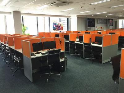 Chinese Factory Made Office Furniture MFC Office Cubicle Workstation Desk Cluster