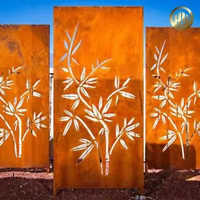 Garden Corten Steel 60cm*120cm Rectangular Decorative Screen