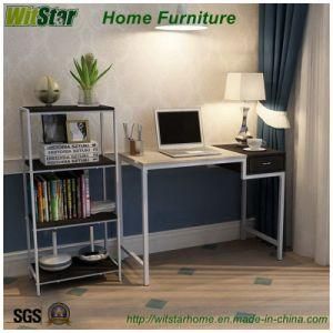 Simple Metal Wood Office Desk with Bookshelf (WS16-0021, home office computer desk)