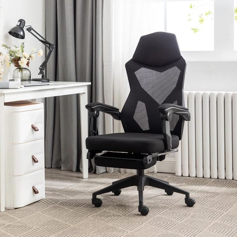 Free Sample China Factory Price Ergonomic Office Chairs with Footrest and Manufacturers for Commercial Use Office Solution
