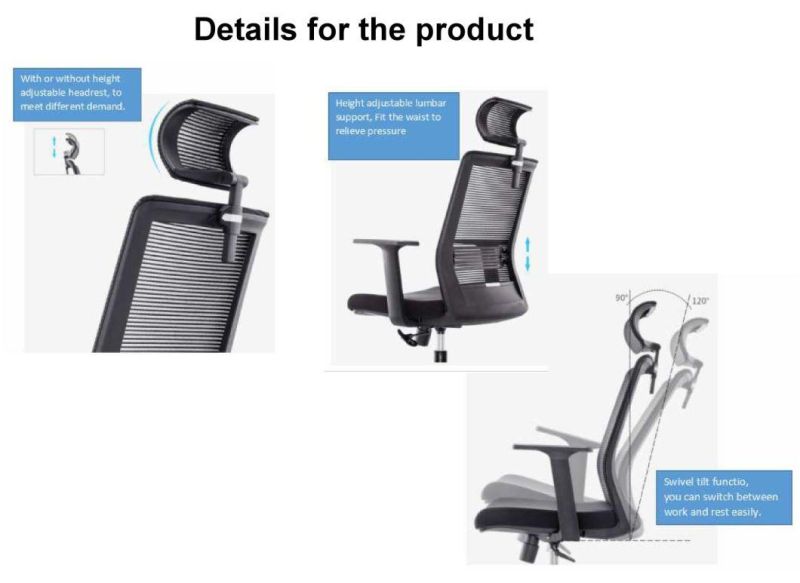 Modern Office Furniture Ergonomic Design Cheap High Back Chair