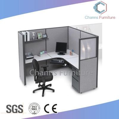 Modern Furniture Single Office Cubicle with L Shape Computer Desk (CAS-W41239)